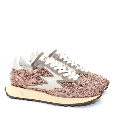 N11 HY111 off white logo vintage pink paillettes 