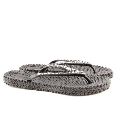 Slipper grove glitter black 