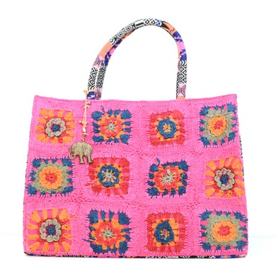 Anokhi Book tote large Pink