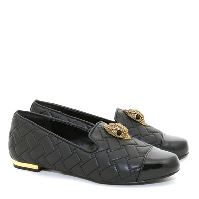 KG Ballerina Loafer Black Leather W64
