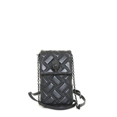 KG Kensington phone bag Black Leather