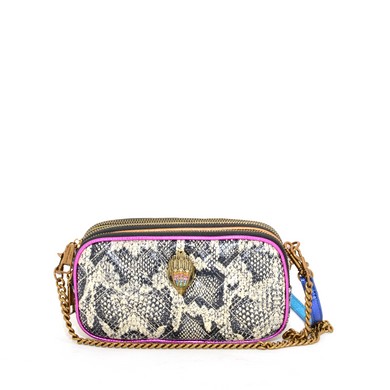 KG Kensington Camera bone/comb snakeprint