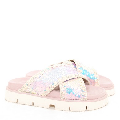 D12 Criss Cross bio sandal iridisc