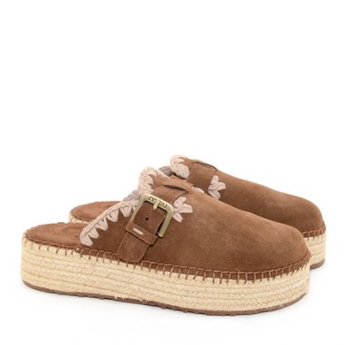 D16 Jute Clog plain suede
