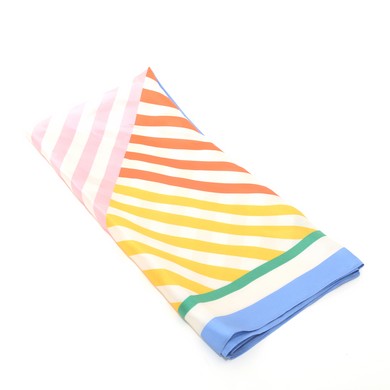 KG Square Scarf Yellow silk