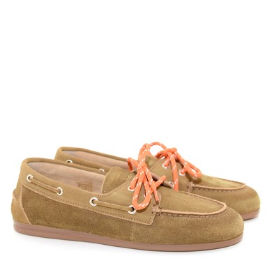P1 Boat Loafer suede desert tan