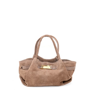 Doreen tas taupe suede
