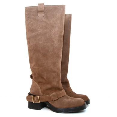 V28 Aletta Taupe Suede