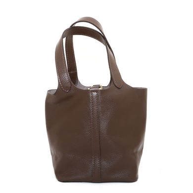 Doreen tasje donkerbruin leer