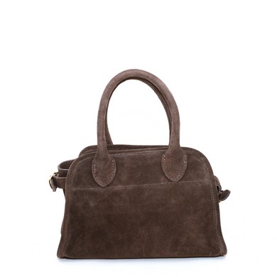 Doreen tas donkerbruin suede 2