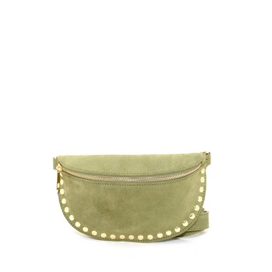 Doreen beltbag groen suede