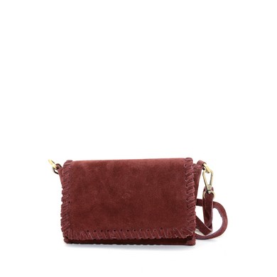 Doreen tasje bordeaux suede 2