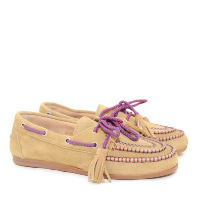 P12 Boat Loafer Fringe Tan