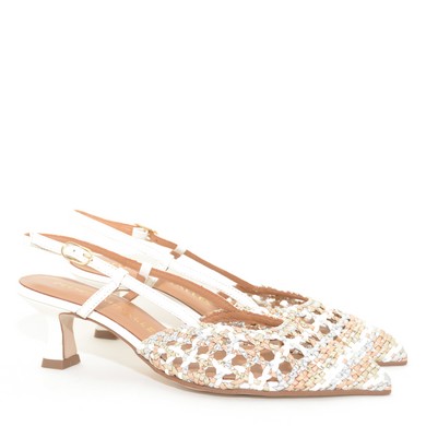 R68 18635 Trenzado Metal Blanco