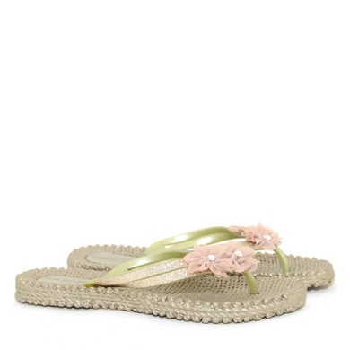 Slipper bloem platin