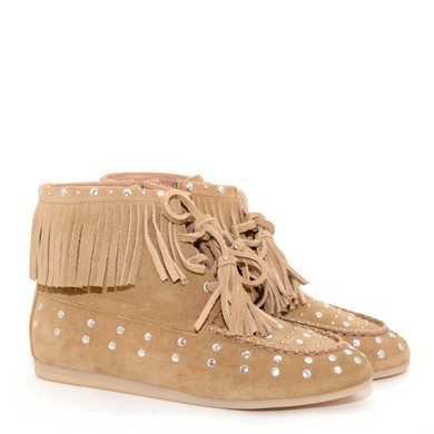 Boot Fringe Beige