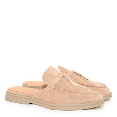 V46 Patrizia taupe suede