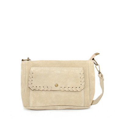 Doreen tas beige suede