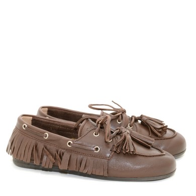 P16 Boat Loafer Native Tassel Brown