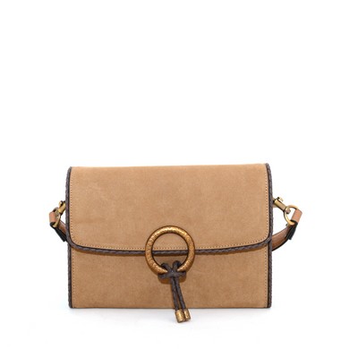 Hisp tas cognac/donkerbruin