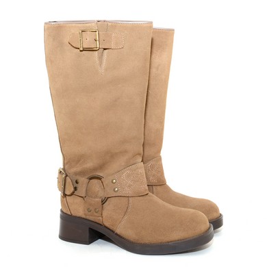 V49 Bonetta taupe suede