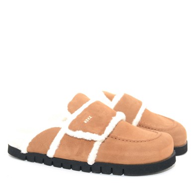 N20 Teddy Fur Cognac suede