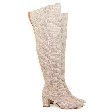 KG Burlington OTK Boot Beige fabric W26